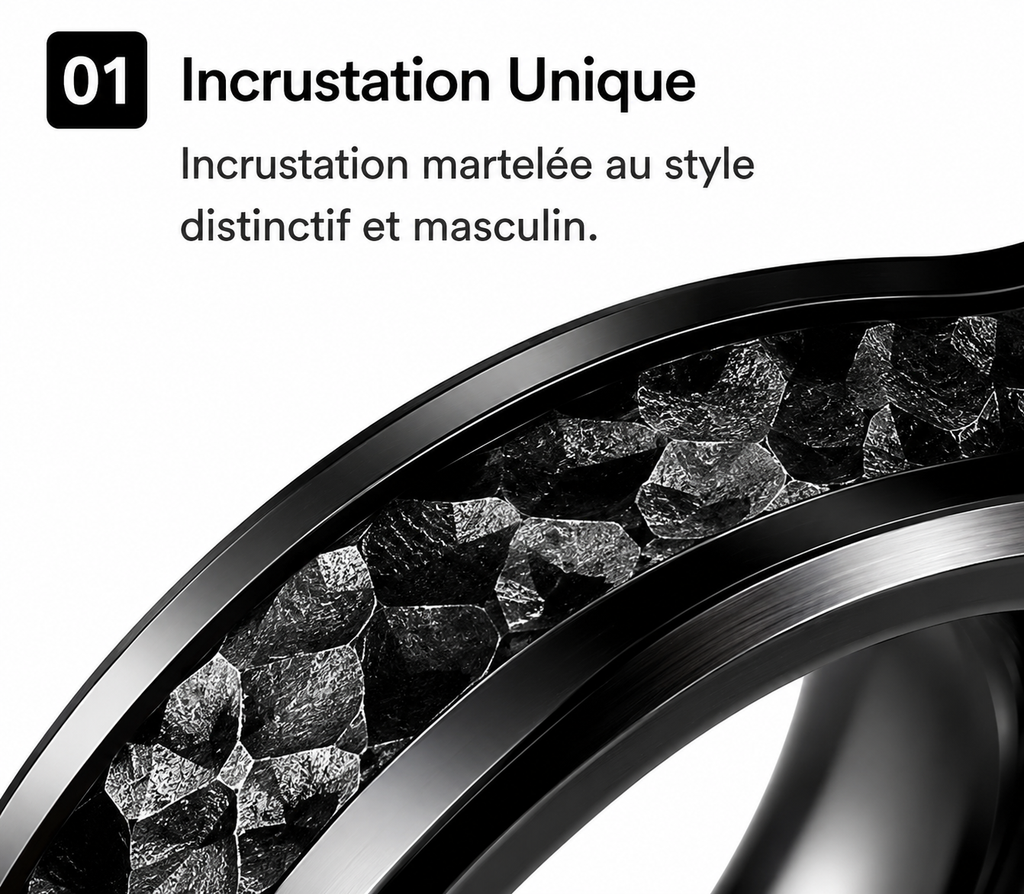 Une bague conçue pour les hommes qui apprécient un design minimaliste et moderne ainsi qu'une qualité durable.