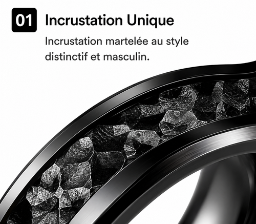 Bague homme au design minimaliste