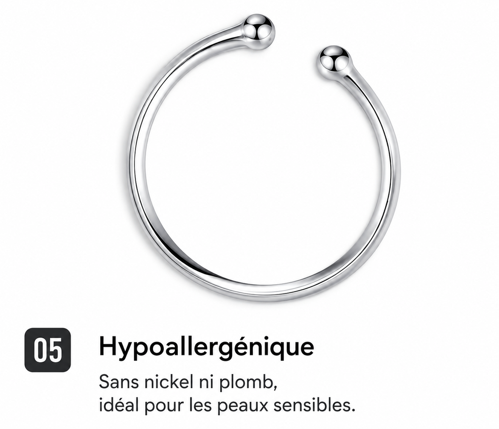 L’élégance ajustable en argent 925