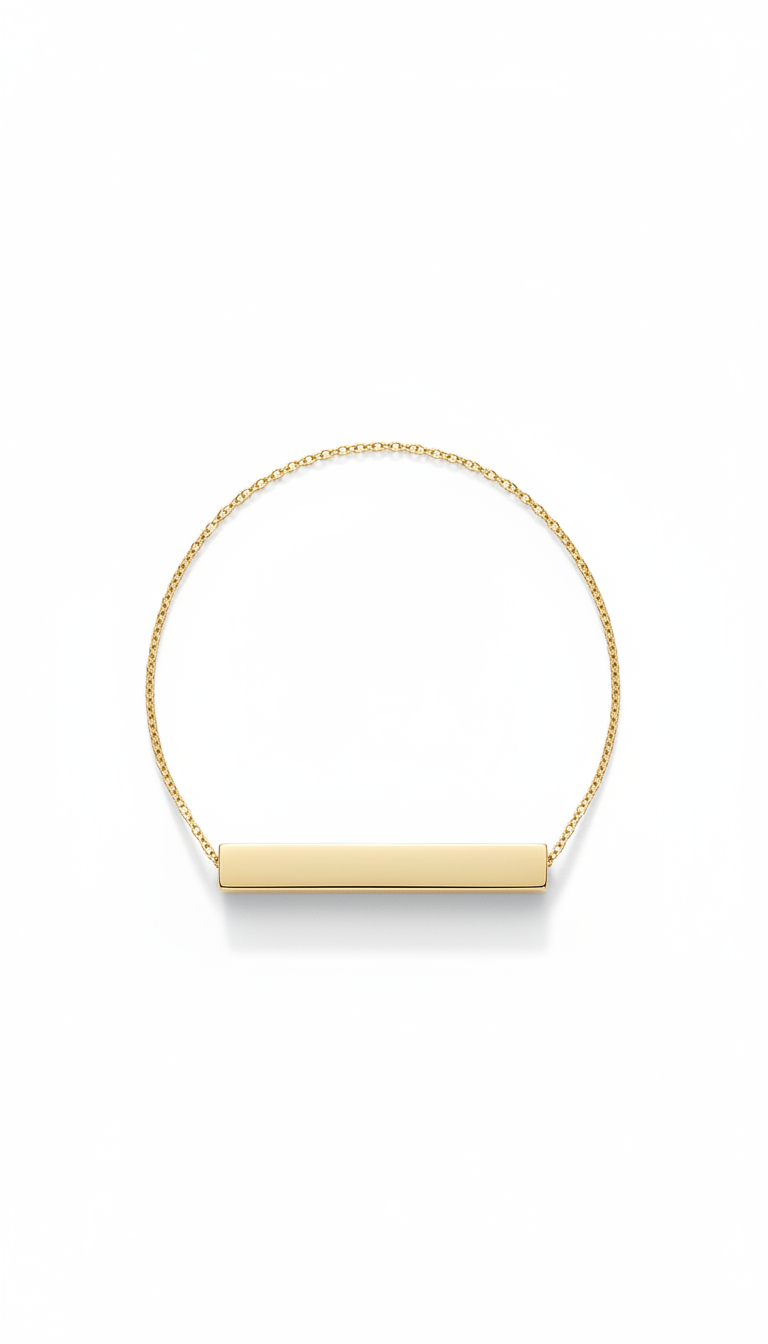 Collier pendentif minimal en or 18 carats